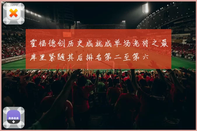 霍福德创历史成就成单场老将之最库里紧随其后排名第二至第六